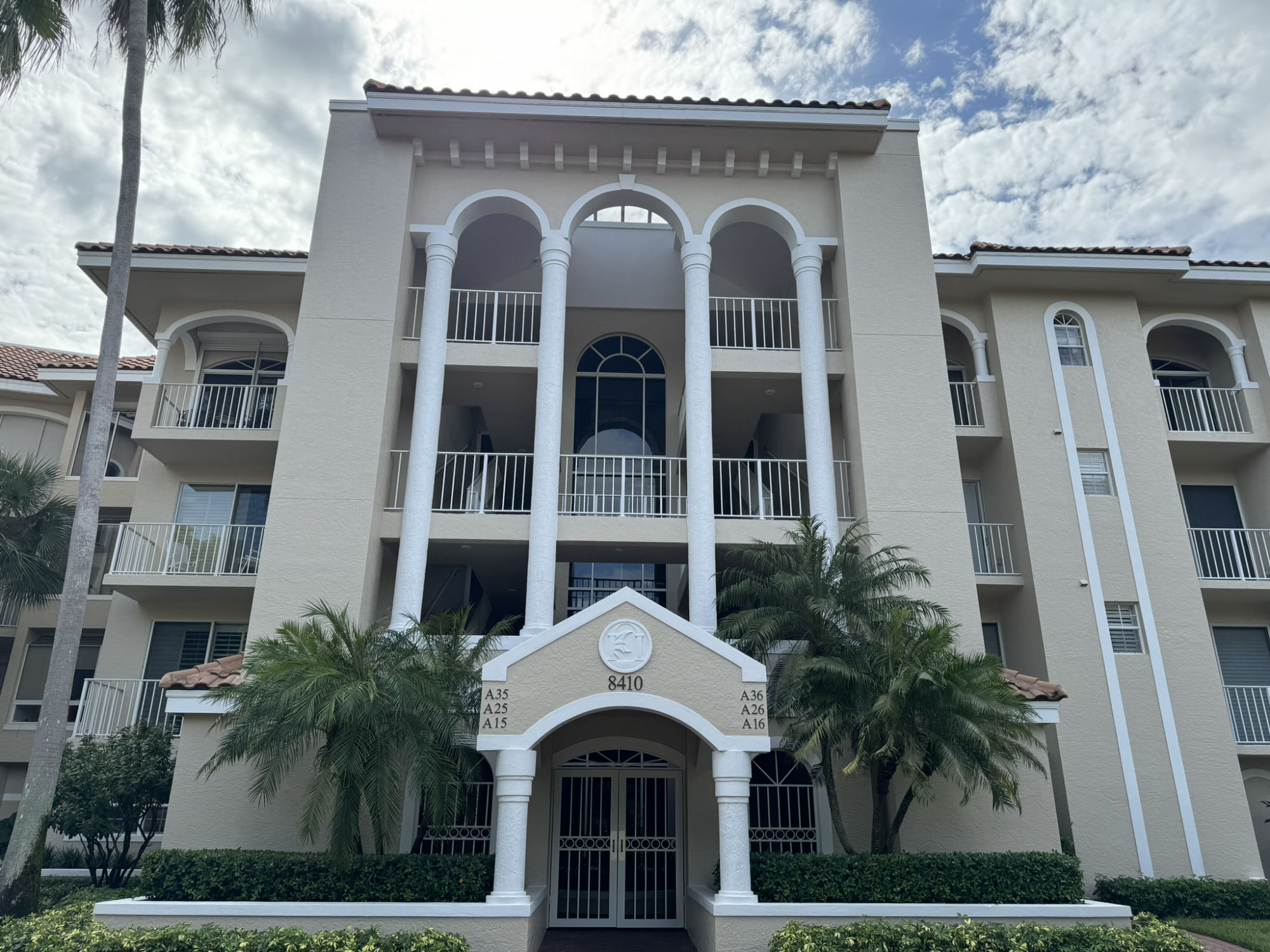 The Crescent at Pelican Bay in Naples, Florida — freshly completed exterior repaint by MORA Painting & Contracting